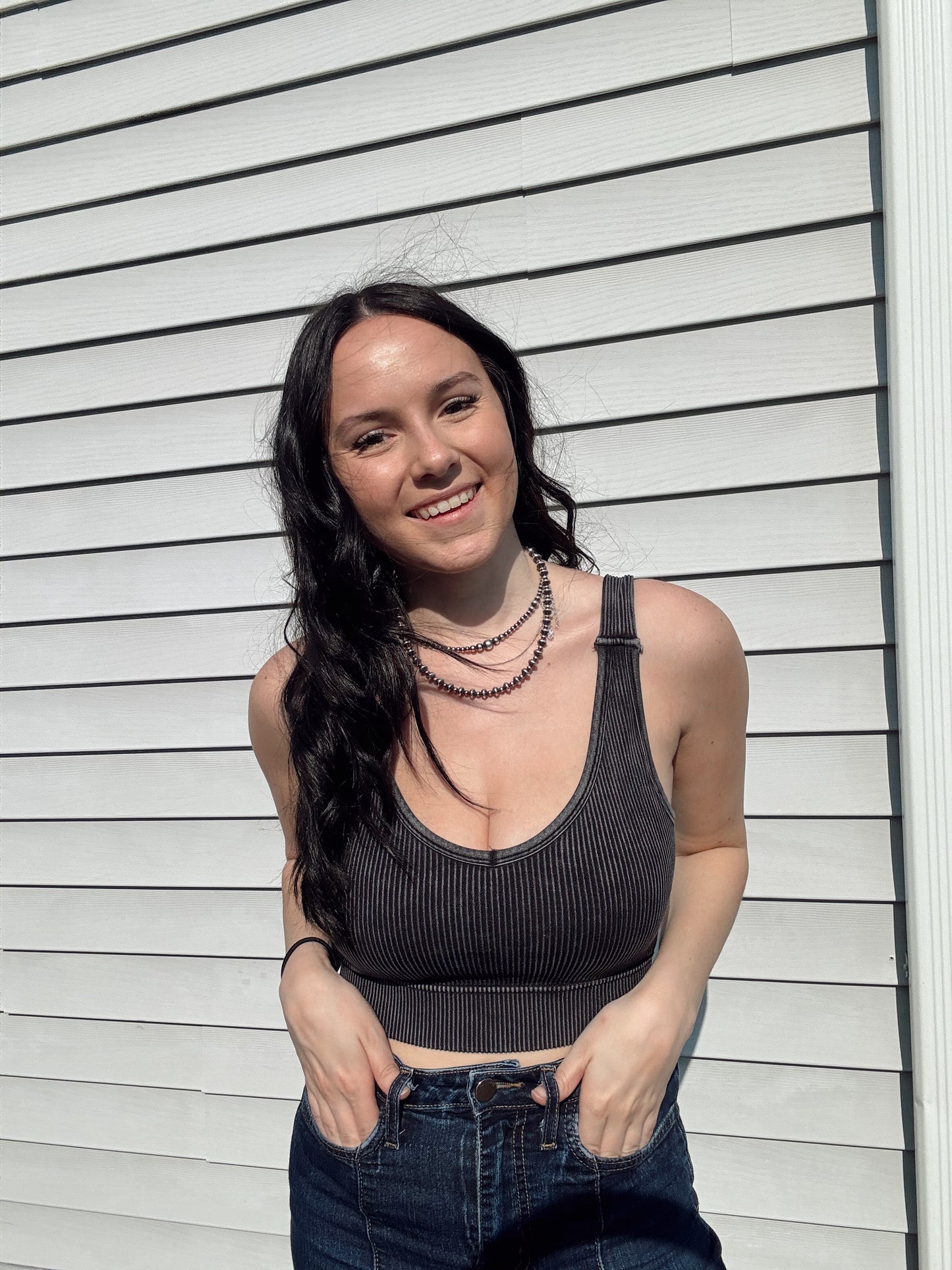 The Comfy Tank ( Black ) - Restock