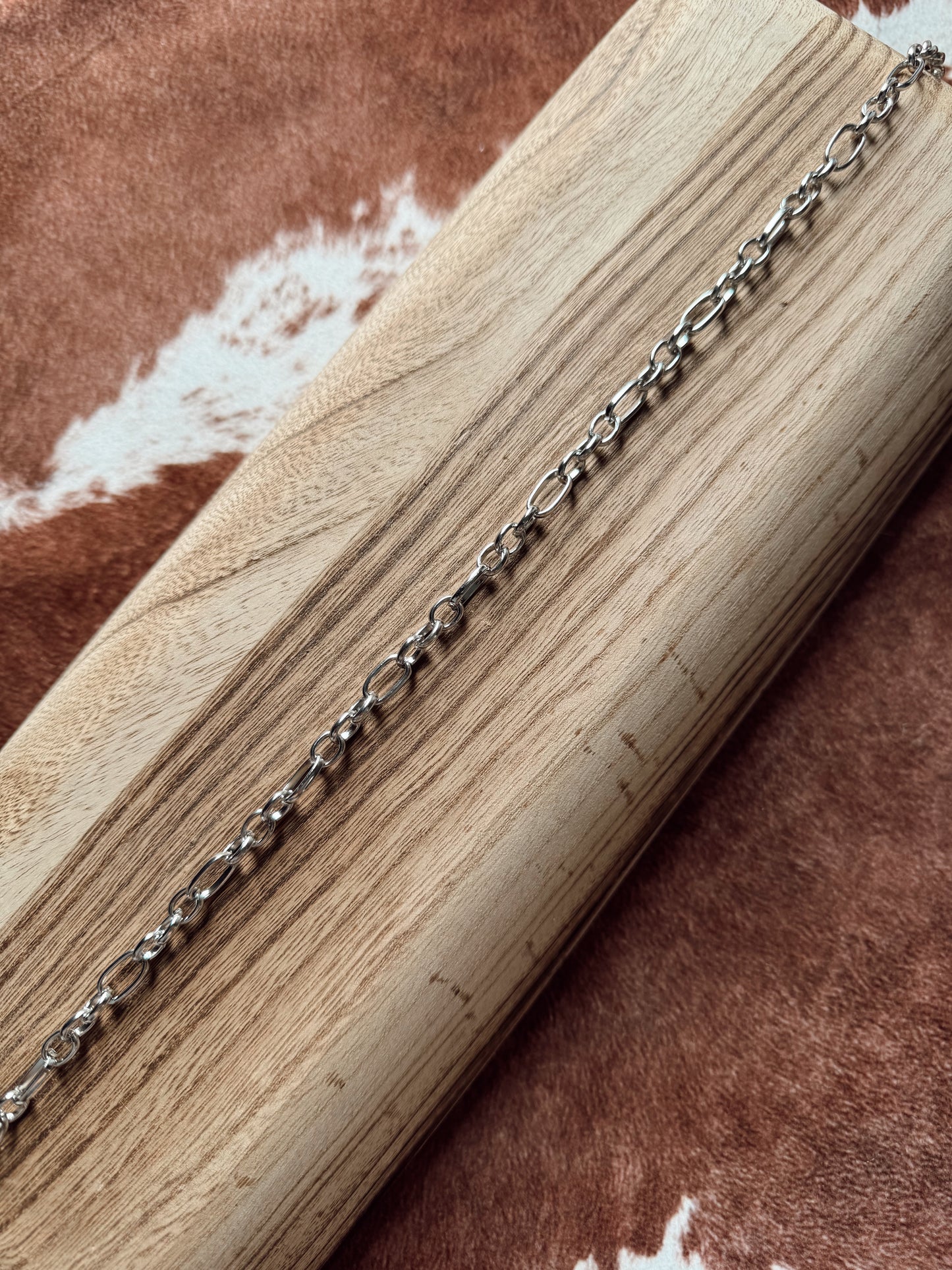 Chunky Silver Chain - Custom Charm Bar