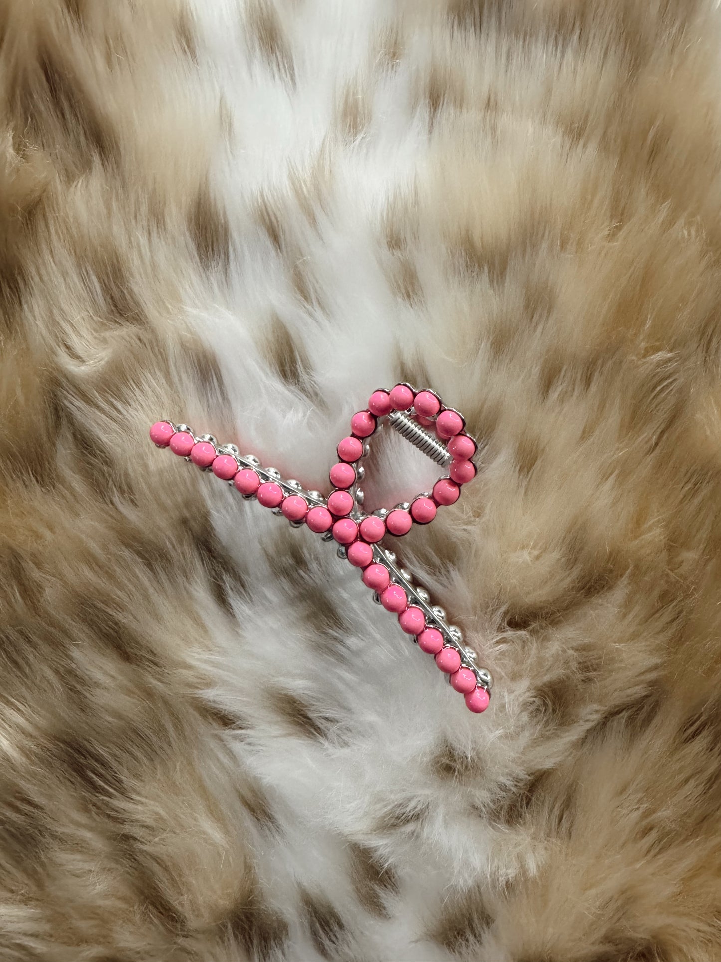 The Pink Stoned Claw Clip