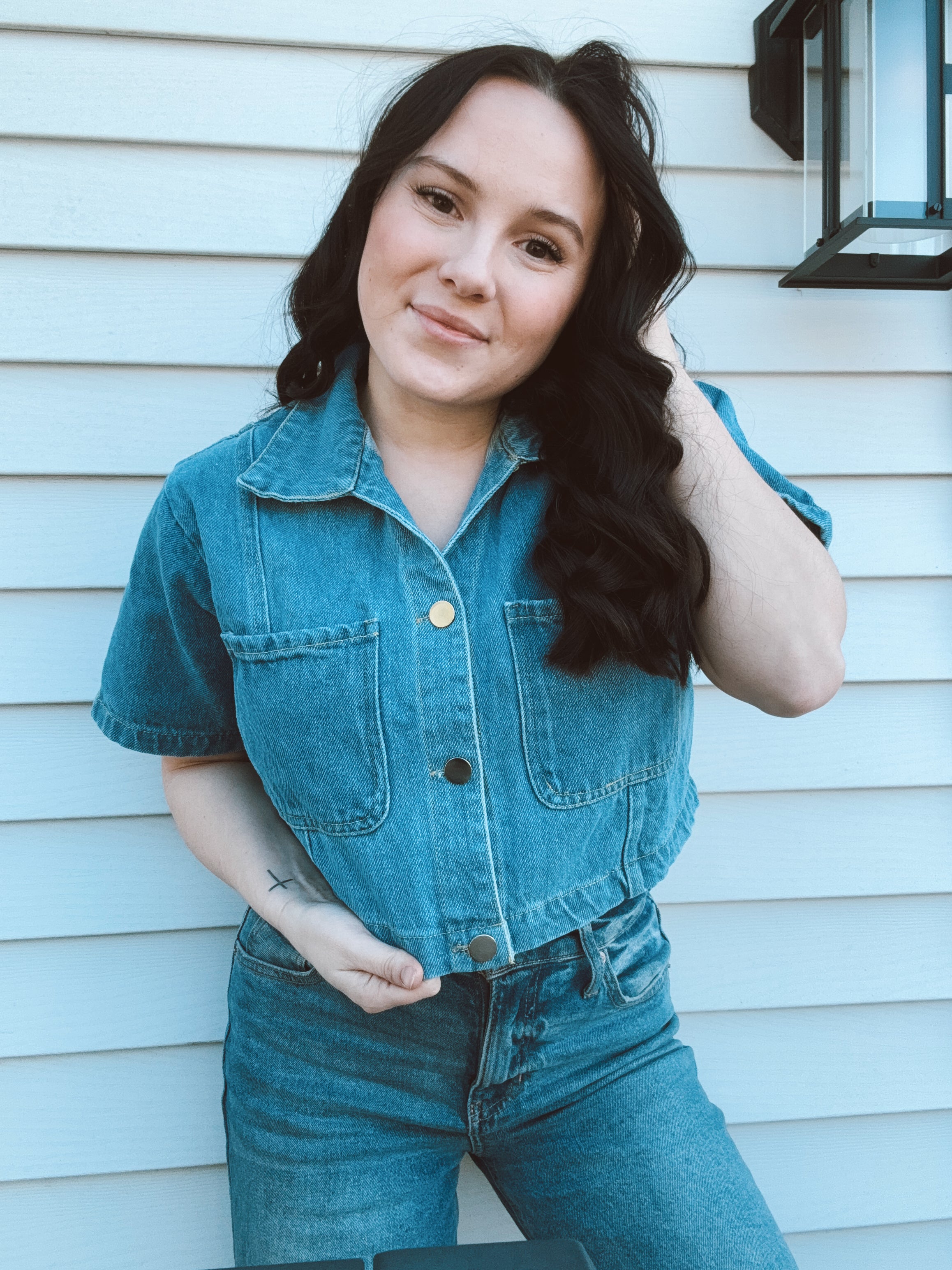 The Dolly Denim Top