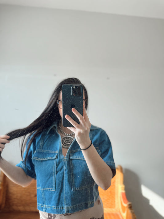 The Calling Cowgirl Denim Top