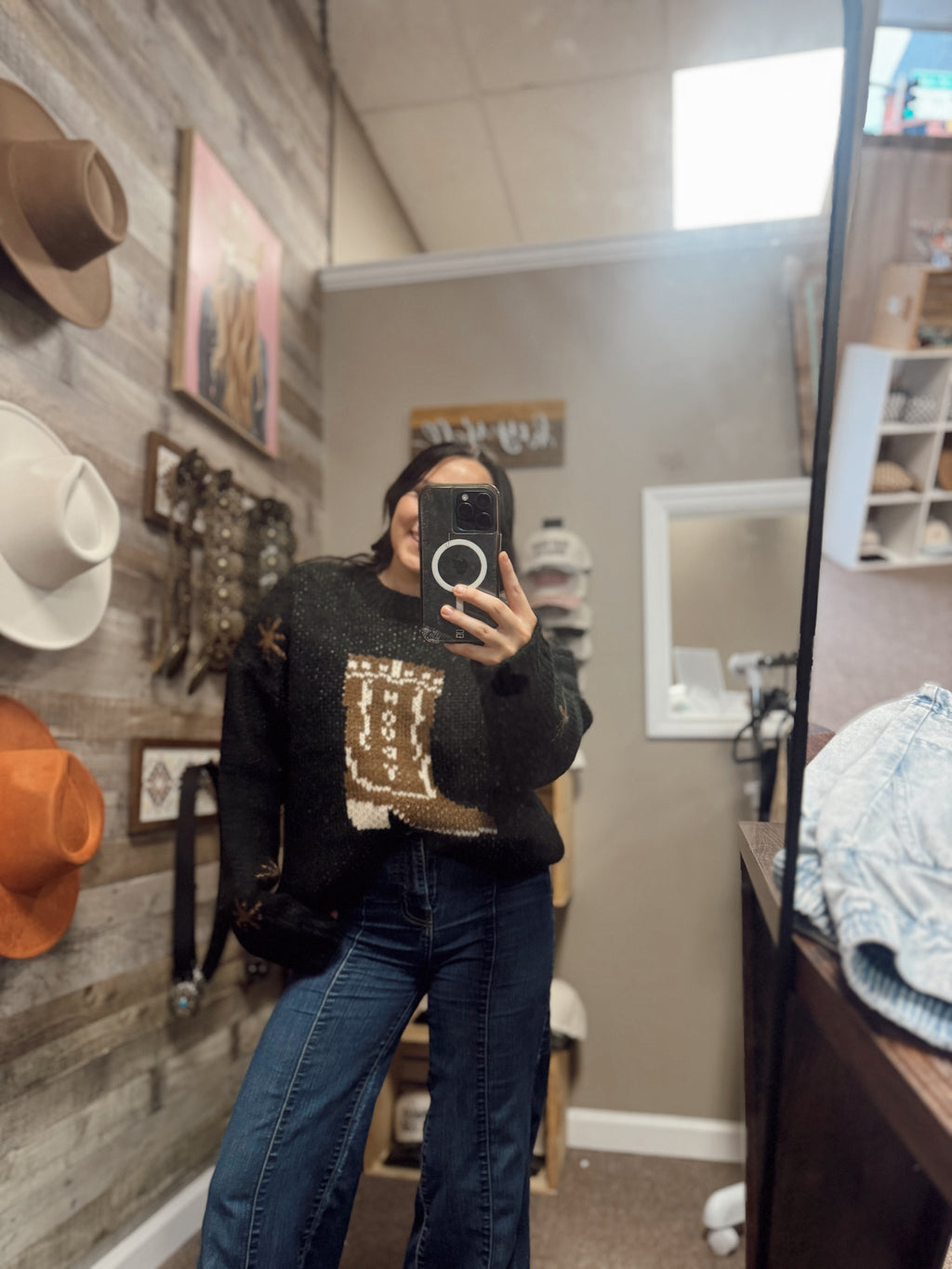 The Cowboy Boot Sweater