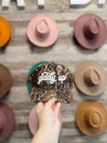 The Giddy Up Camo Trucker