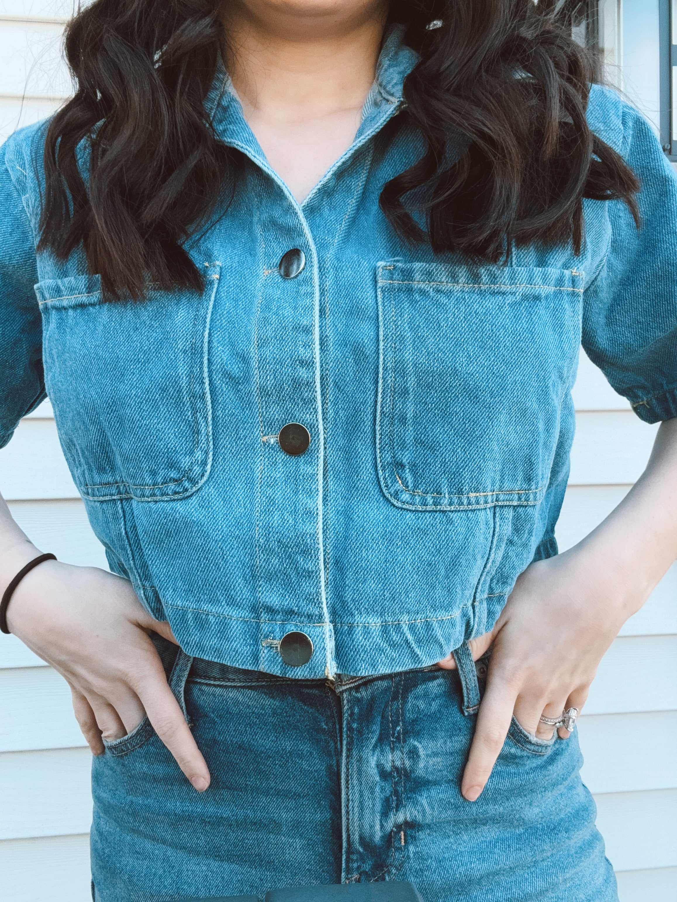 The Dolly Denim Top