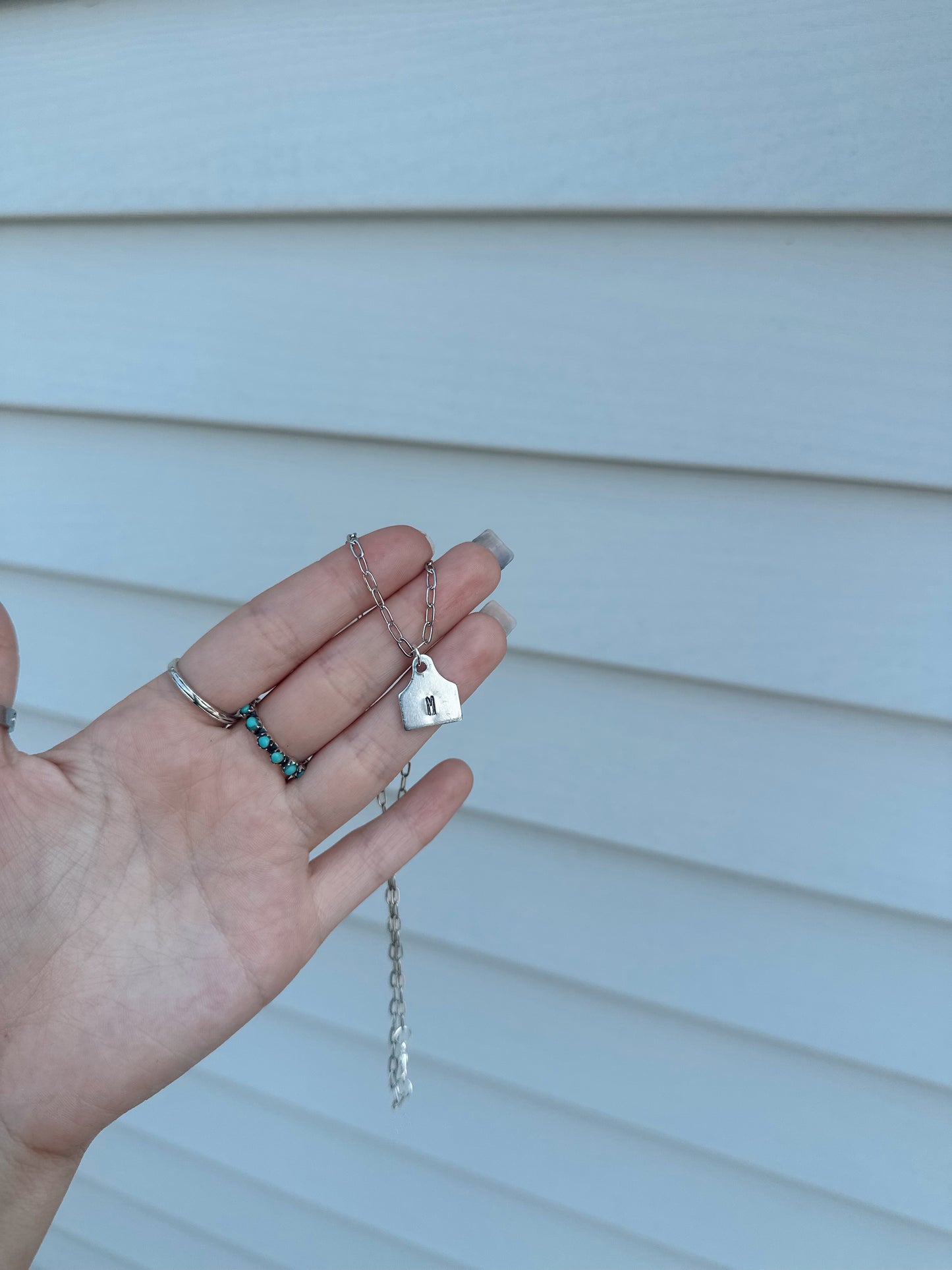 Custom Cowtag Paper Chain Necklace