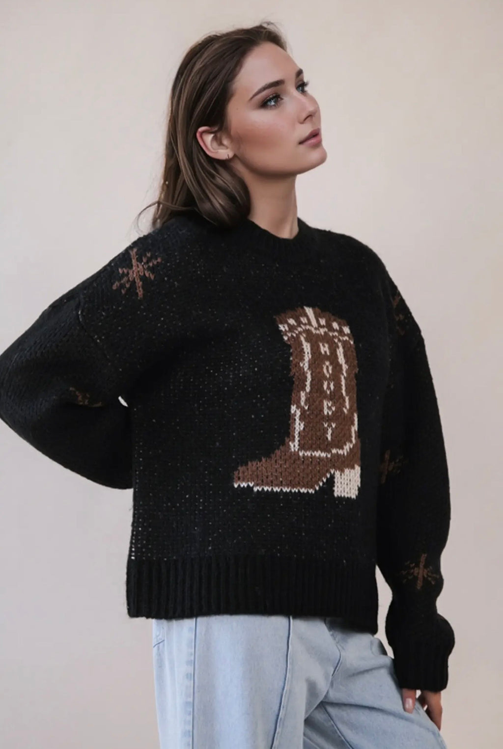 The Cowboy Boot Sweater