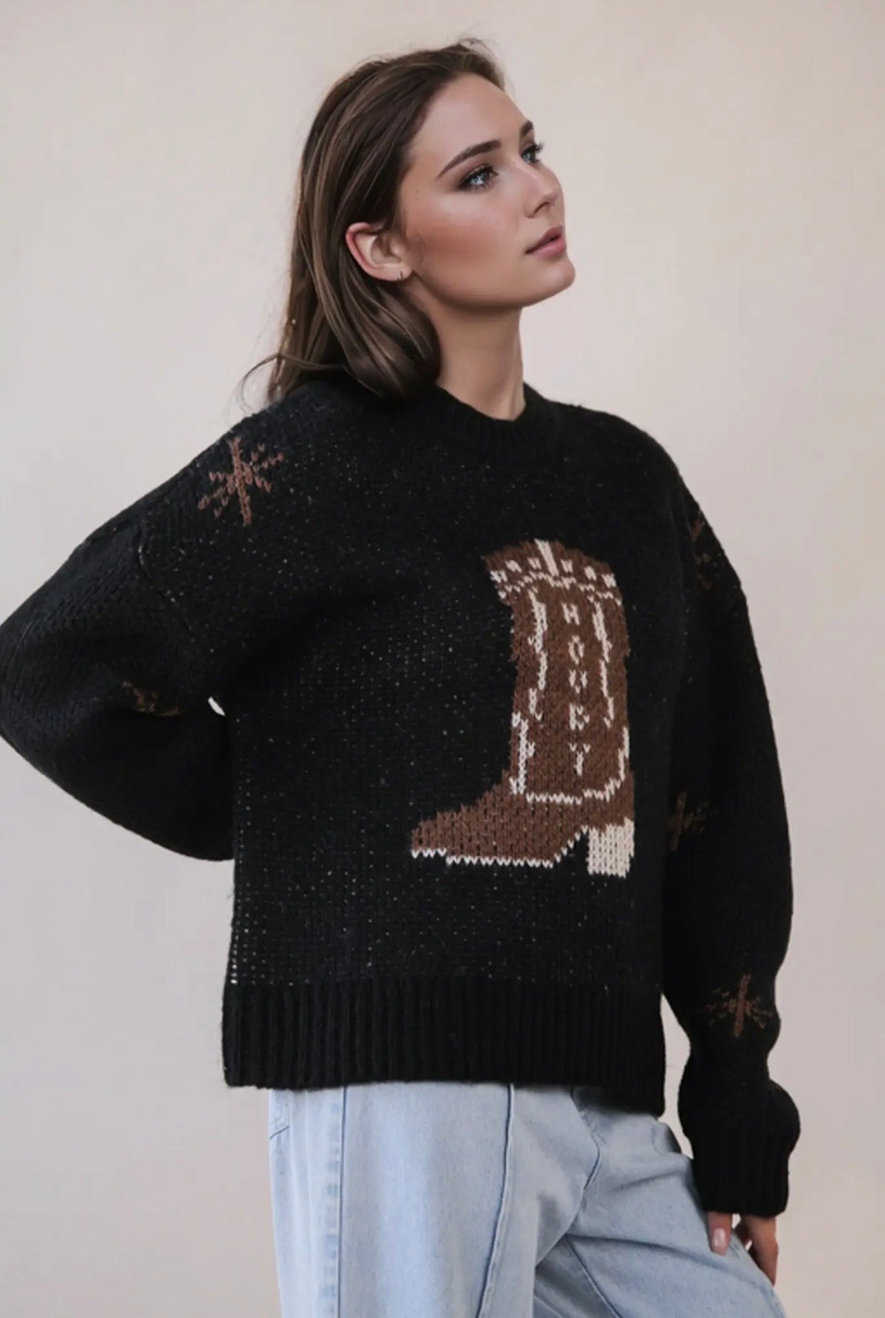 The Cowboy Boot Sweater