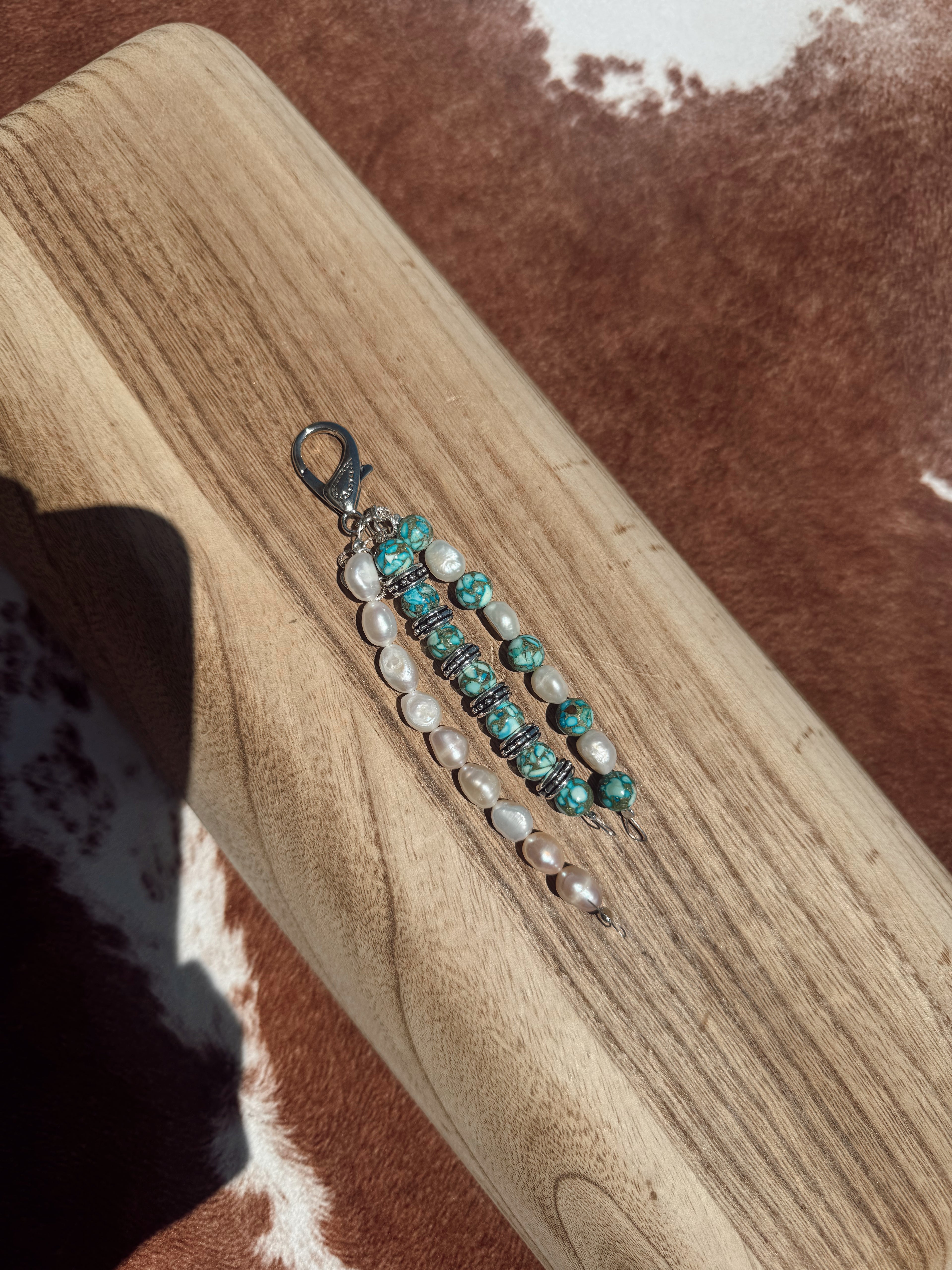 The Freshwater Turquoise Keychain - Authentic