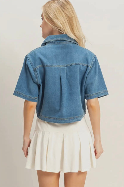 The Calling Cowgirl Denim Top - PRE ORDER