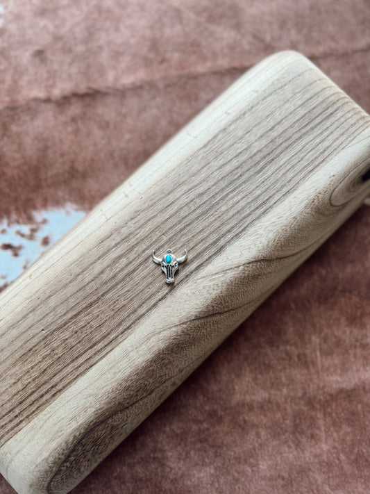 Turquoise Longhorn - Custom Charm Bar