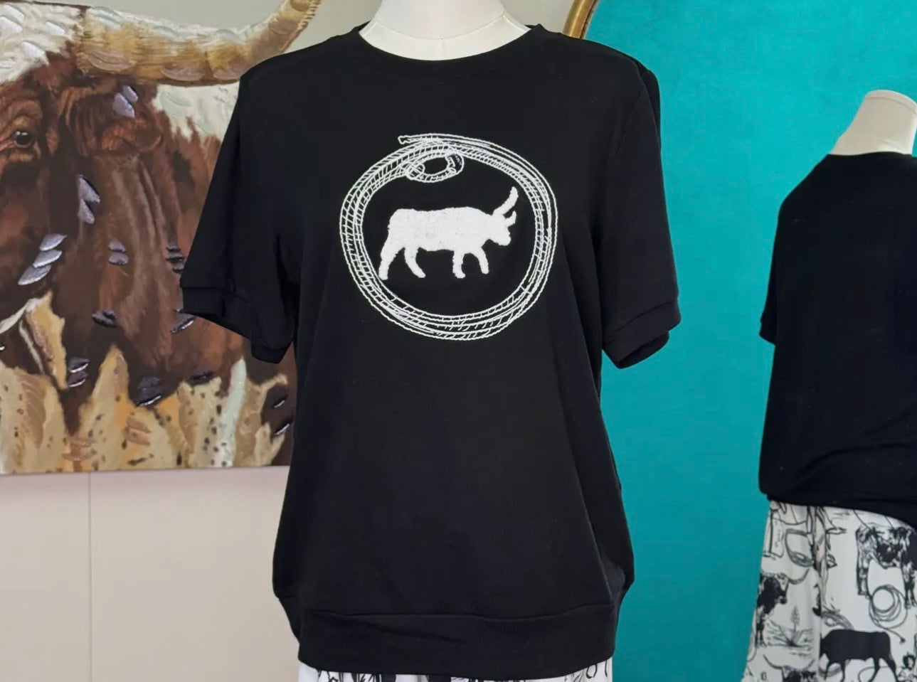 Lasso Longhorn Top
