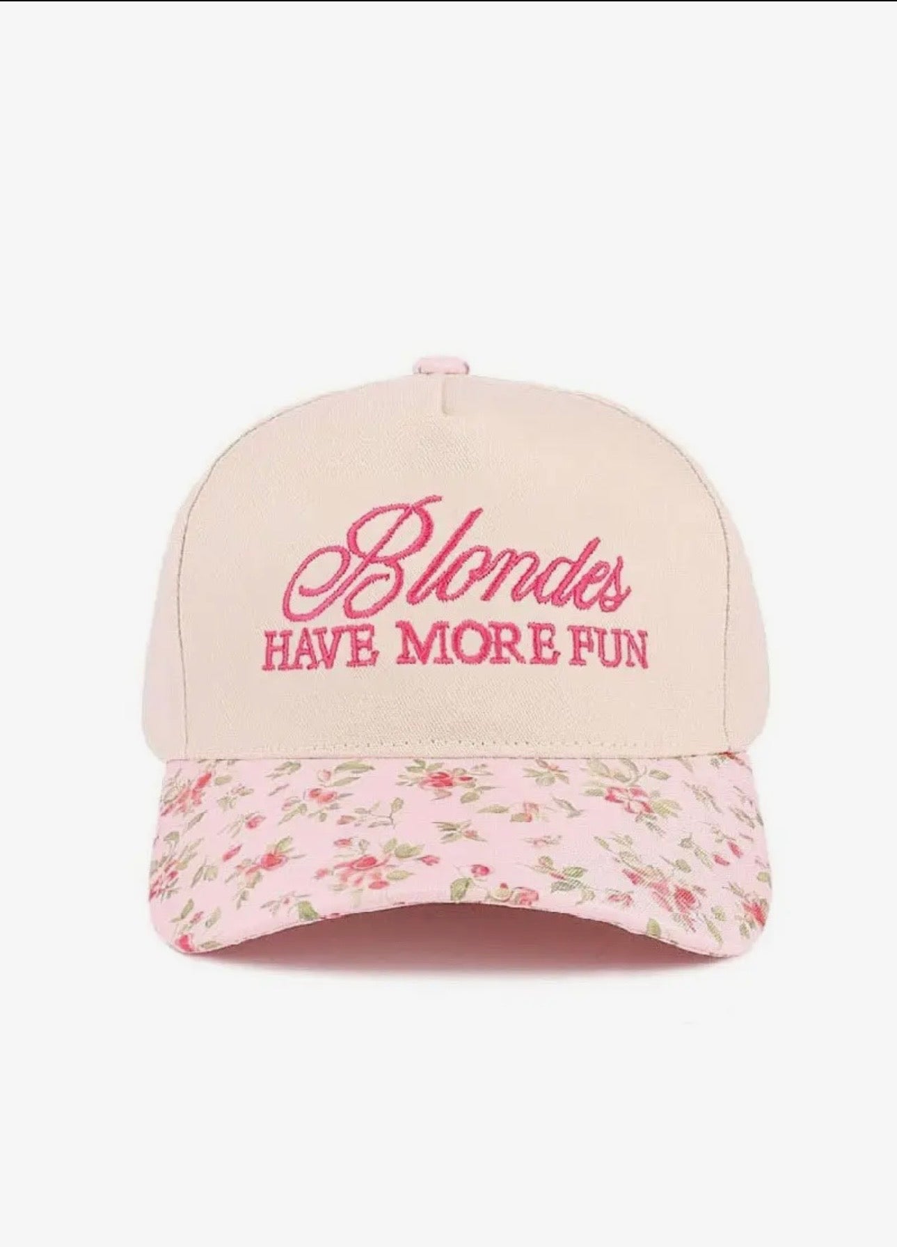 Blondes Have More Fun Trucker Floral