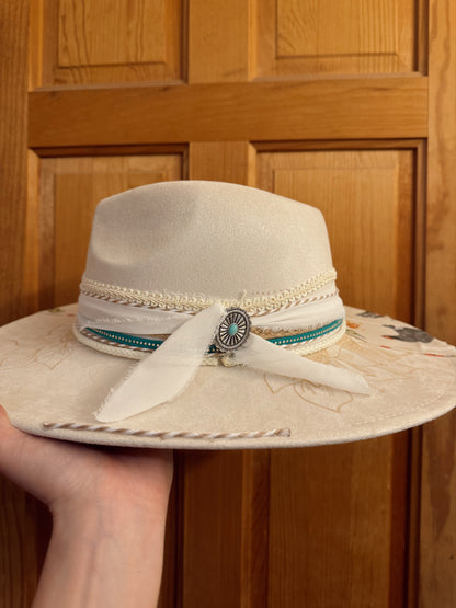 The Floral Chicken Hat