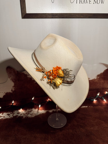 Autumn Flowers Cattle Hat