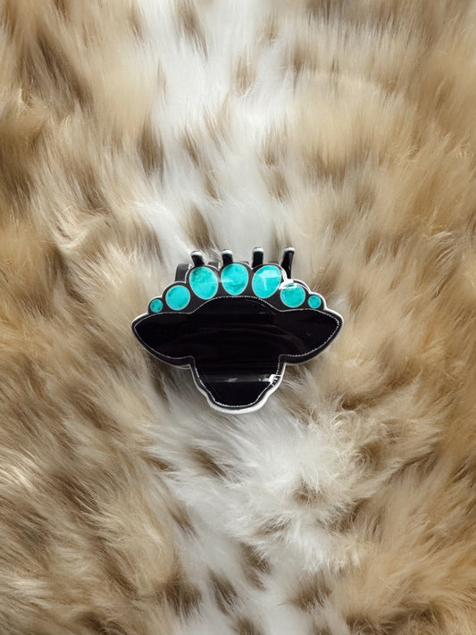 The Cowhead Turquoise Claw Clip