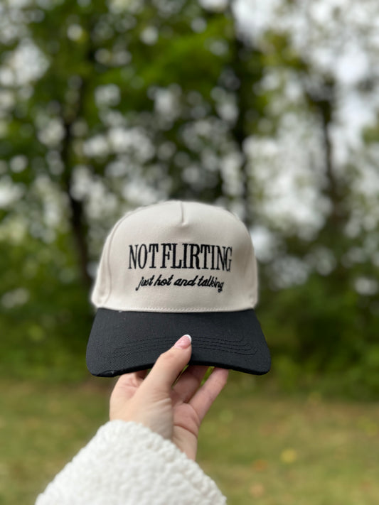 Not flirting just hot and talking