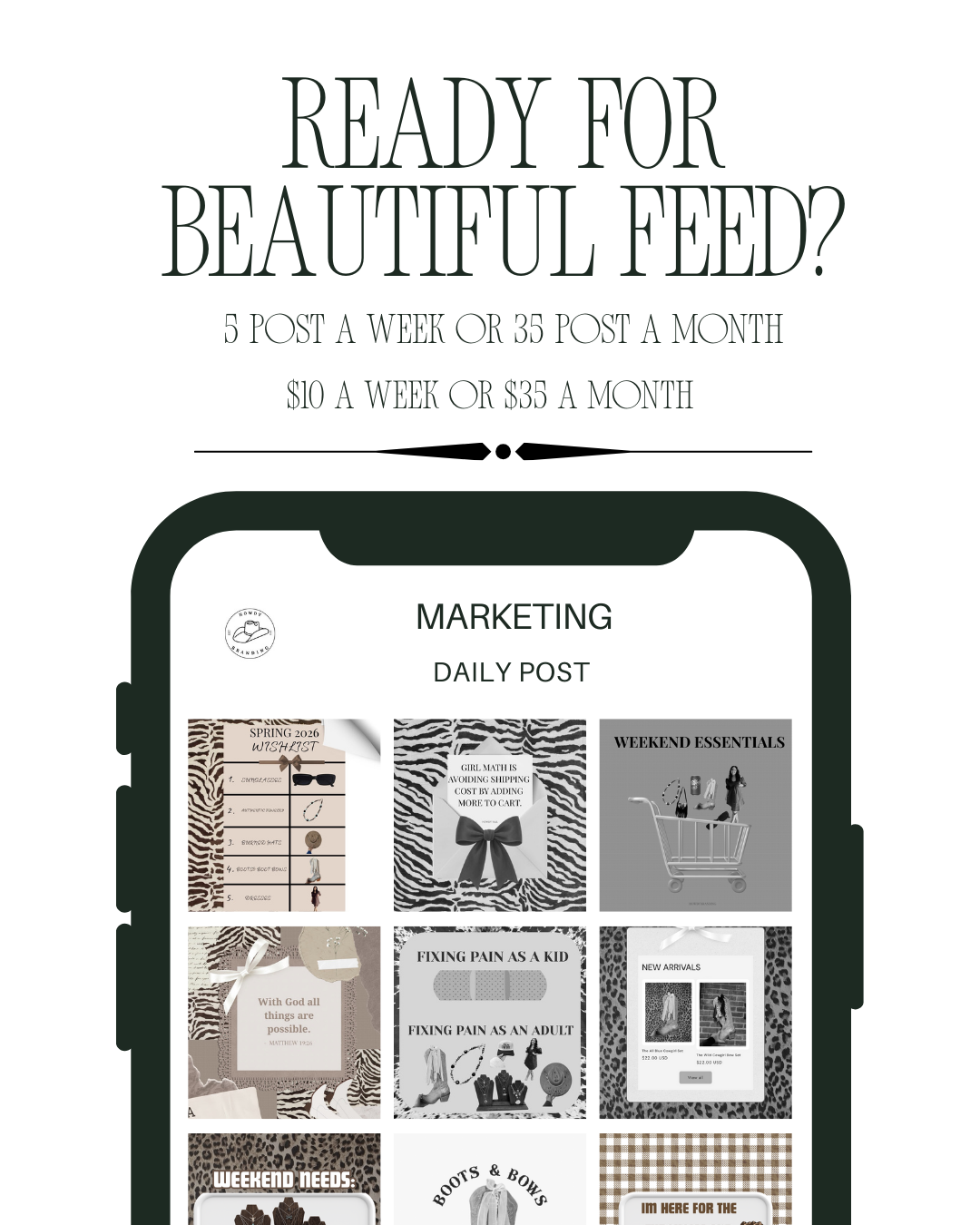 Beautiful Feed Bundles