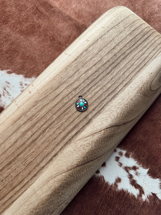 The Red & Turquoise Charm  - Custom Charm Bar