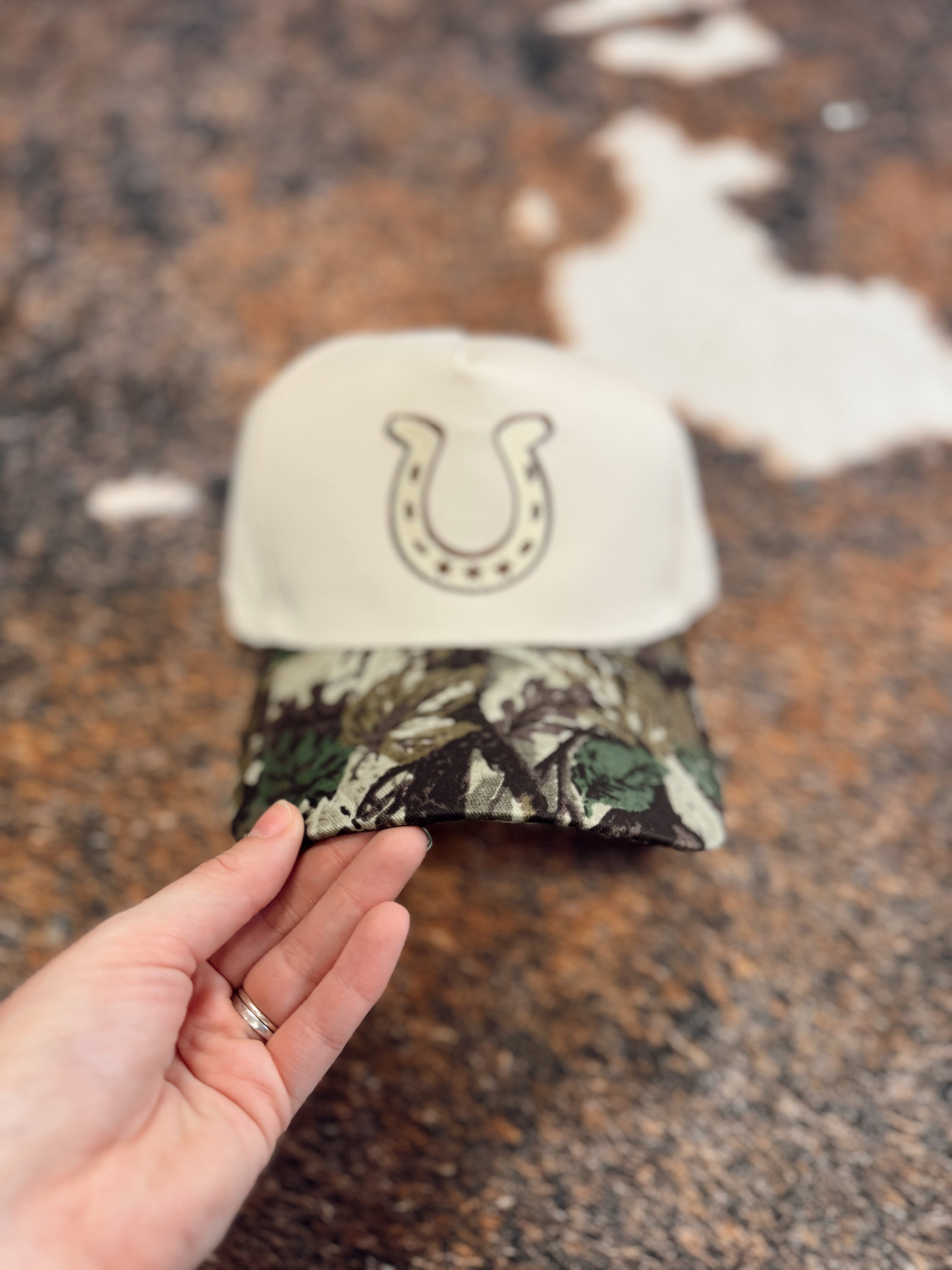 The Horse Shoe Camo Trucker