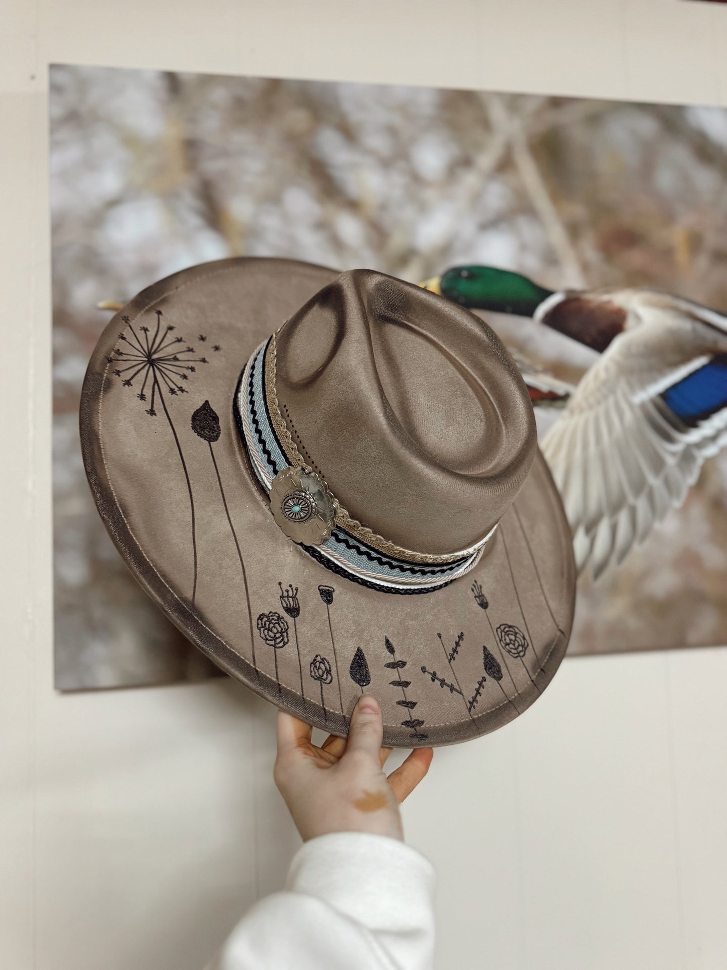 Luke 12:27 Floral Hat