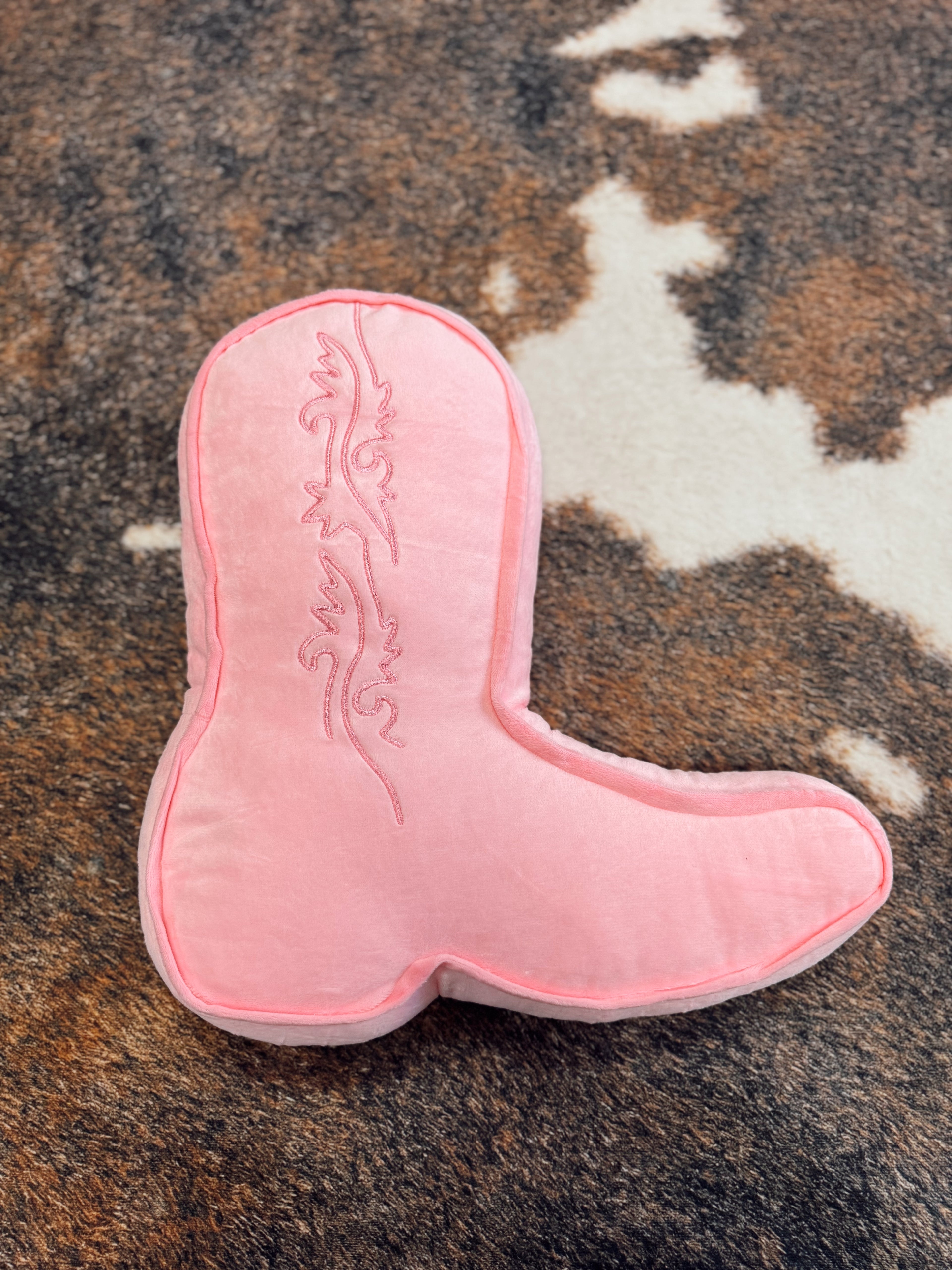 The Pinky Cowboy Boot Pillow