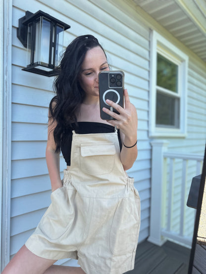 The Beachy Tan Overalls