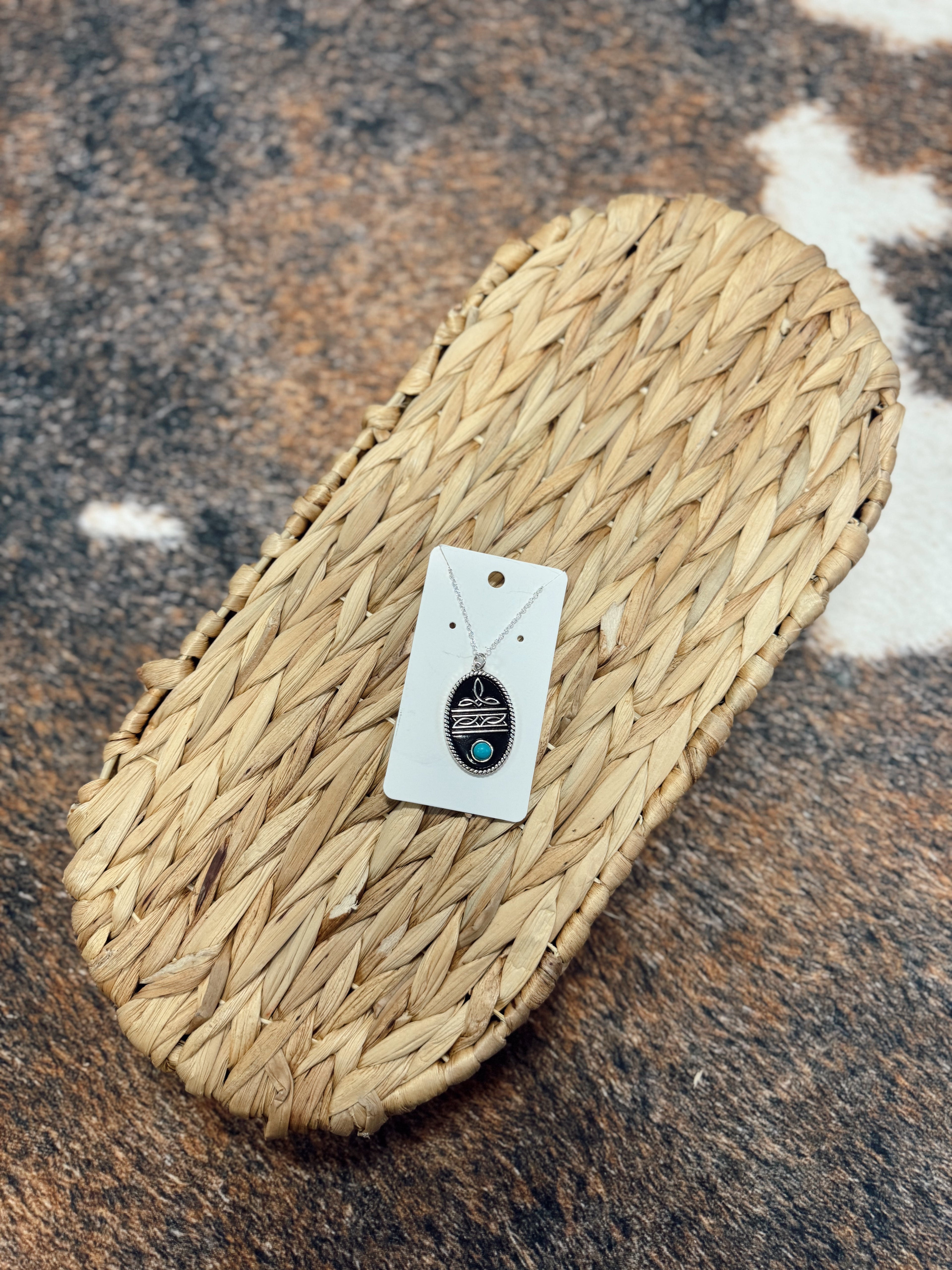 The Turqouise Western Stitch Necklace
