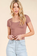 The Carmel Pink Basic Top