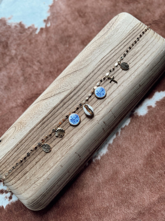 The Bedazzled Sea Lovers Charm Necklace