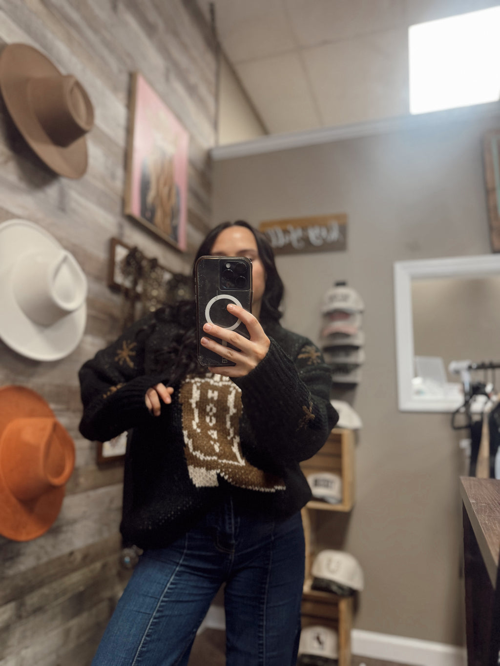 The Cowboy Boot Sweater