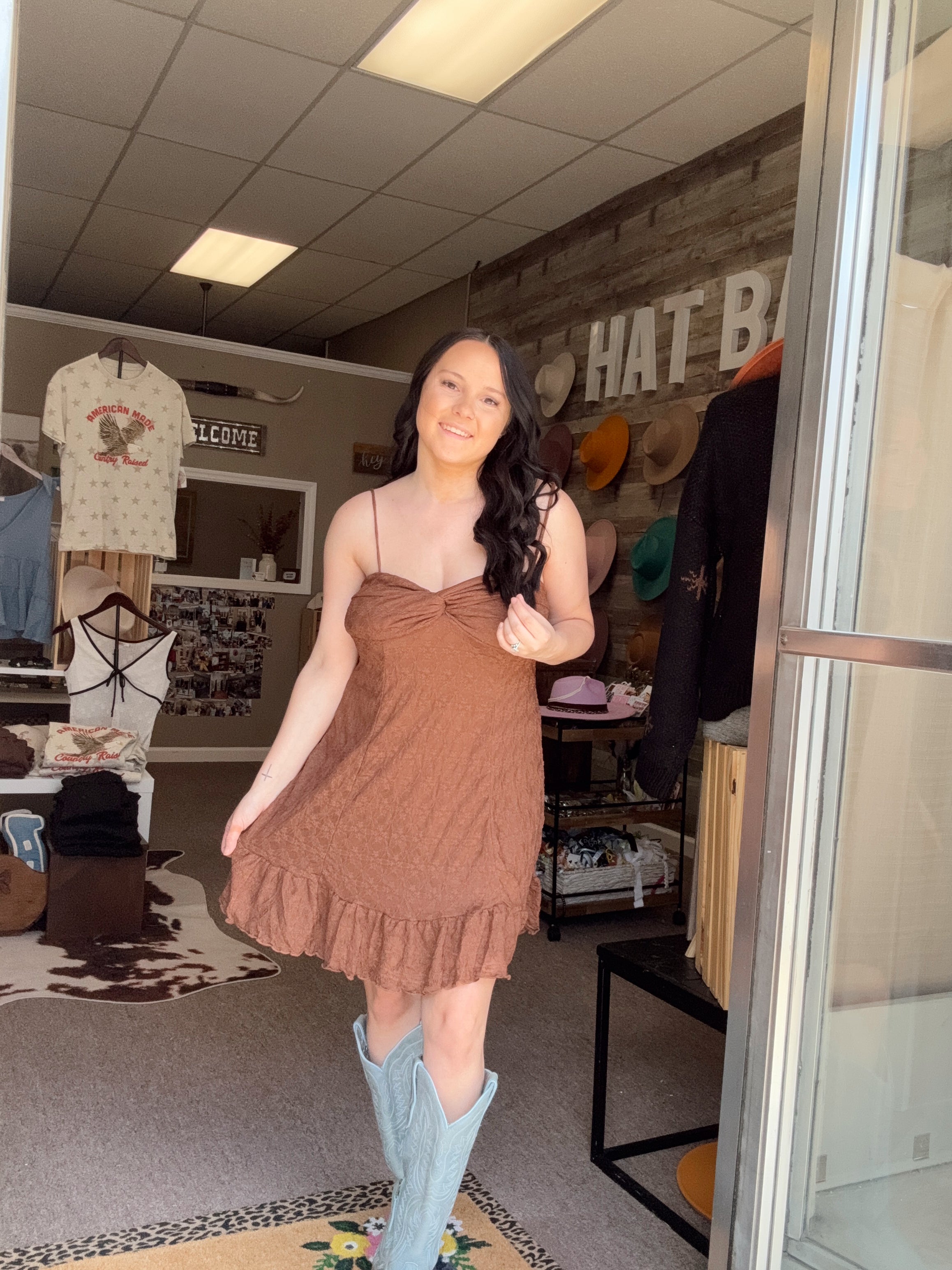 Calling All The West Dress