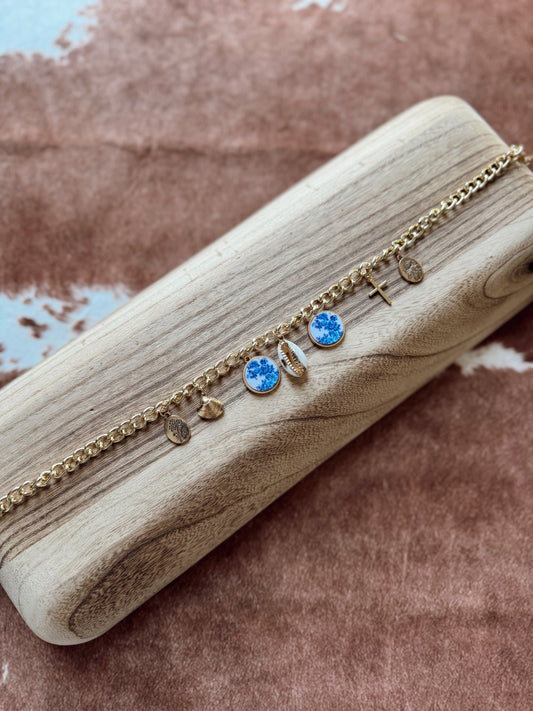 The Chunky Gold Chain Charm Necklace