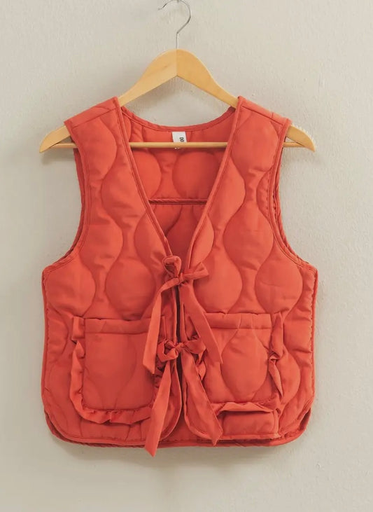 All about Christmas Red Bow Vest