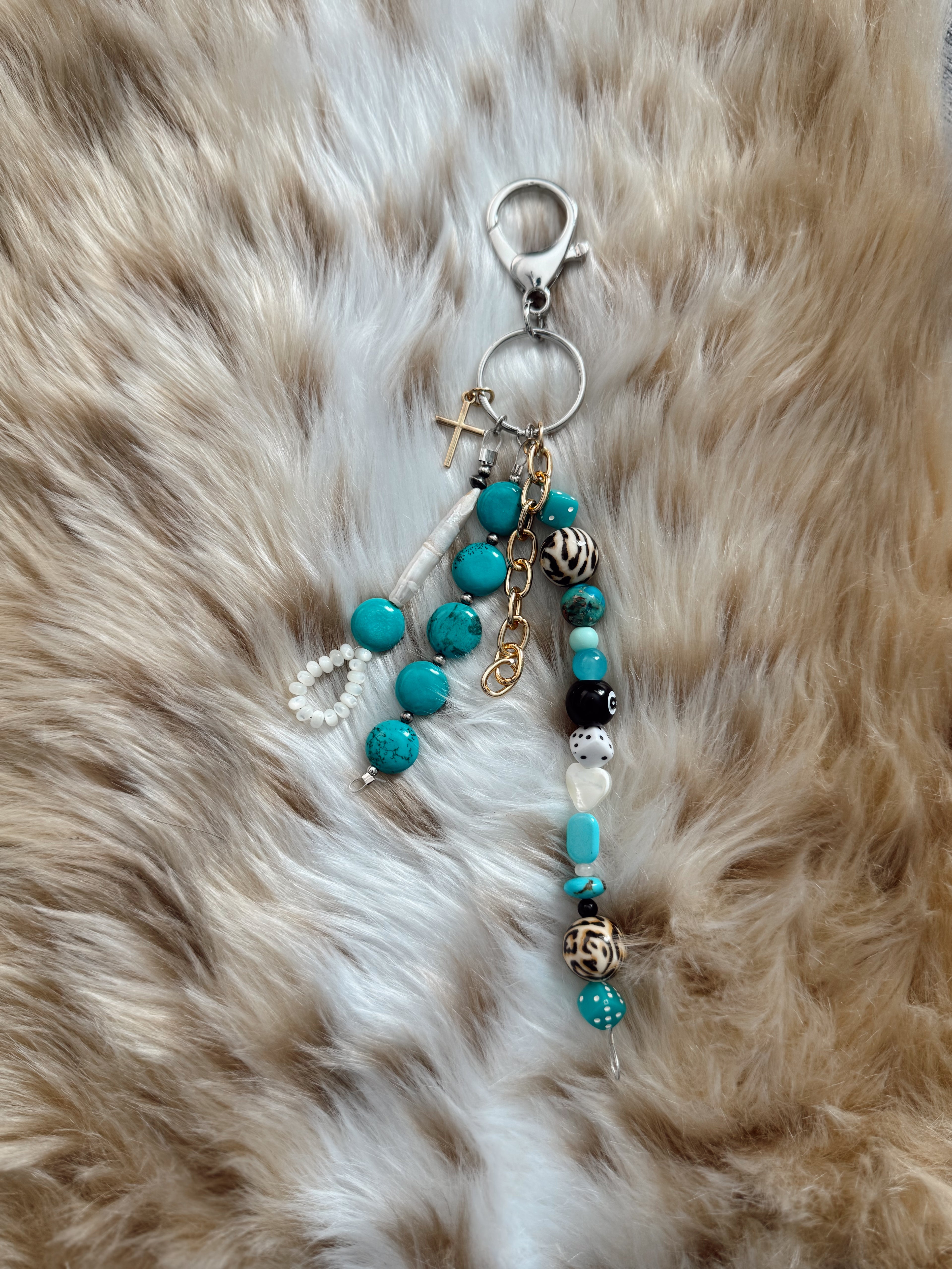 The Funky Turquoise Keychain