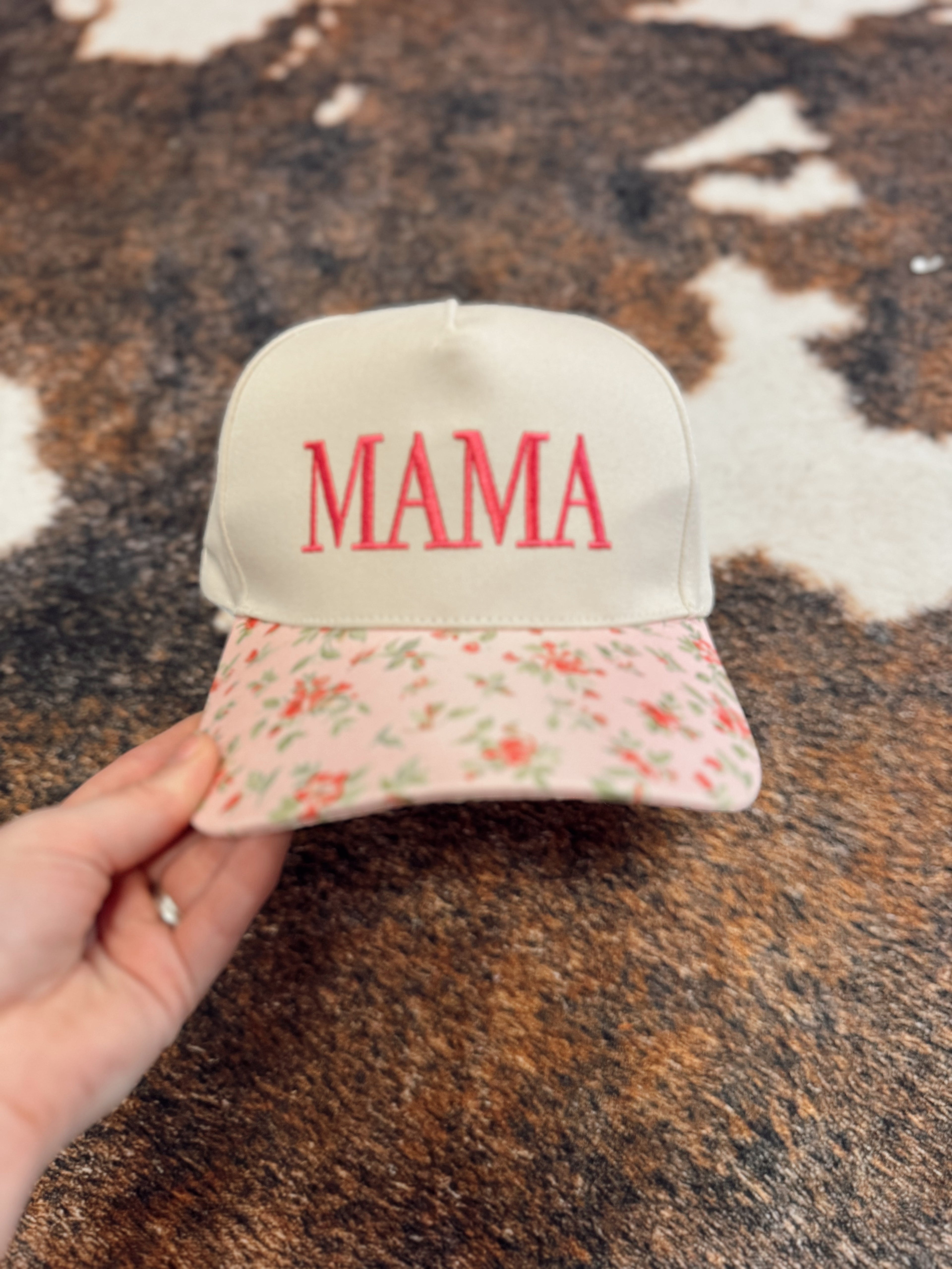 The Mama Floral Trucker