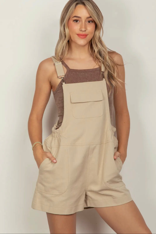 The Beachy Tan Overalls
