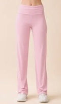 The Rolling Yoga Pants - Pink