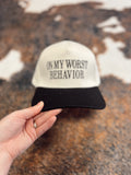 On My Worst Behavior Black Trucker