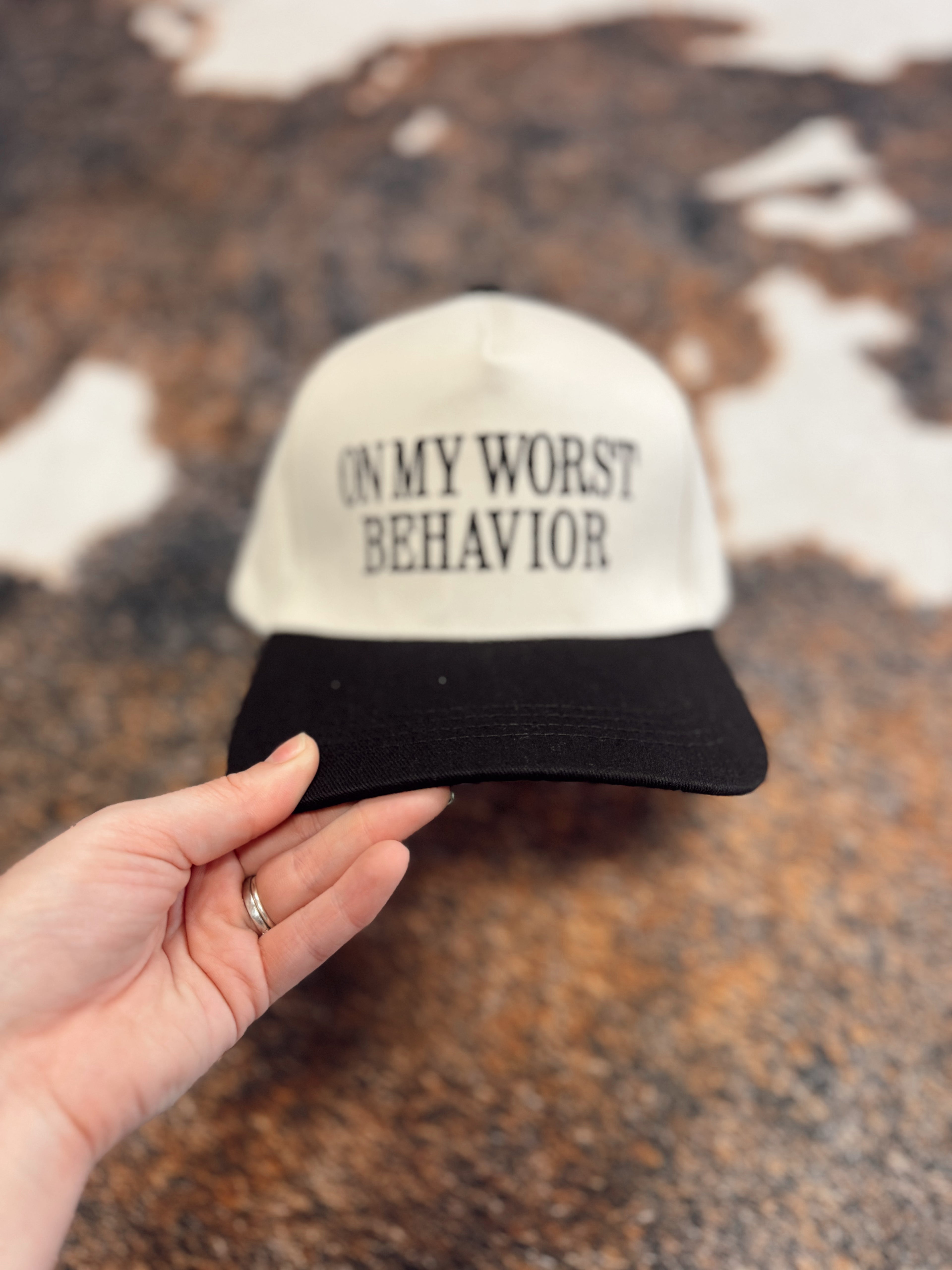 On My Worst Behavior Black Trucker