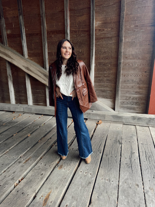 The Howdy Faux Leather Jacket