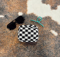 The Checkered Makeup Bag - Small