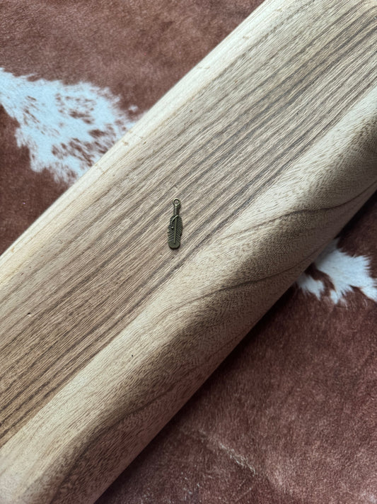 The Gold Feather Charm - Custom Charm Bar