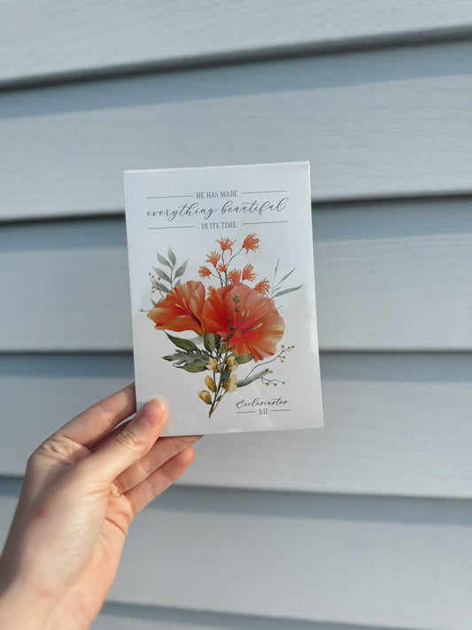 Notepad Floral Everything Beautiful