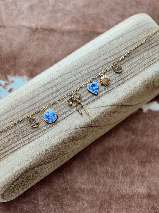 The Blues Gold Charm Necklace