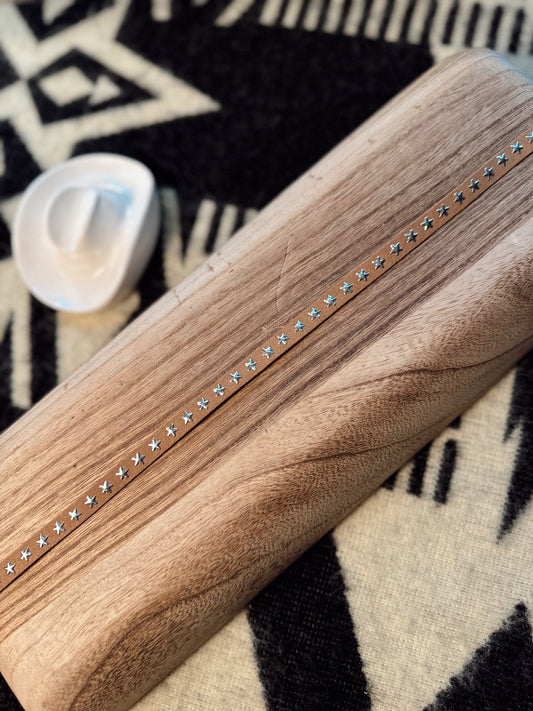 The Brown Studded Ribbion