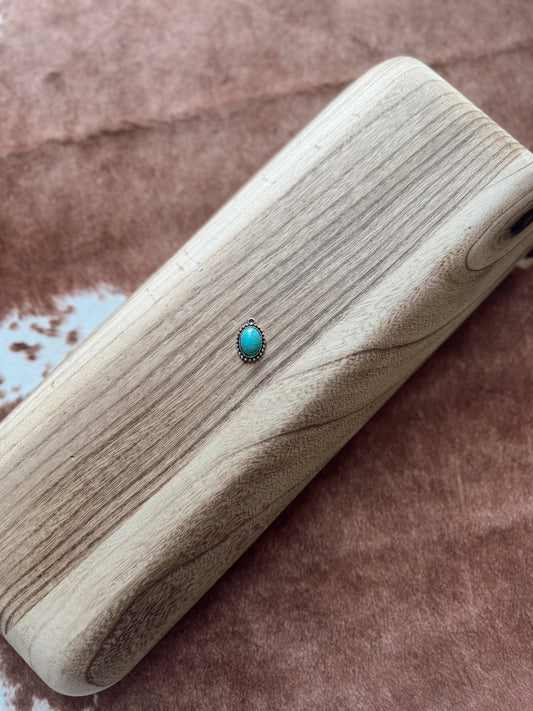 The Round Turquoise Drop 2.0 - Custom Charm Bar