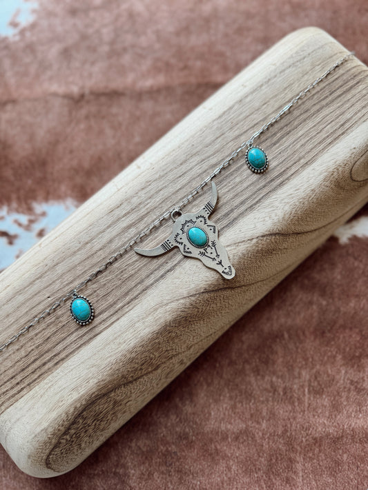 The Chunky Longhorn Charm Necklace