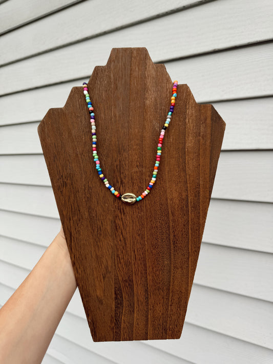 The rainbow shell necklace