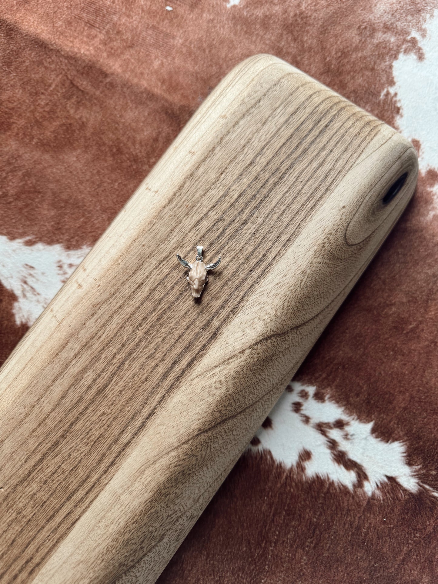 The Longhorn Silver Charm - Custom Charm Bar