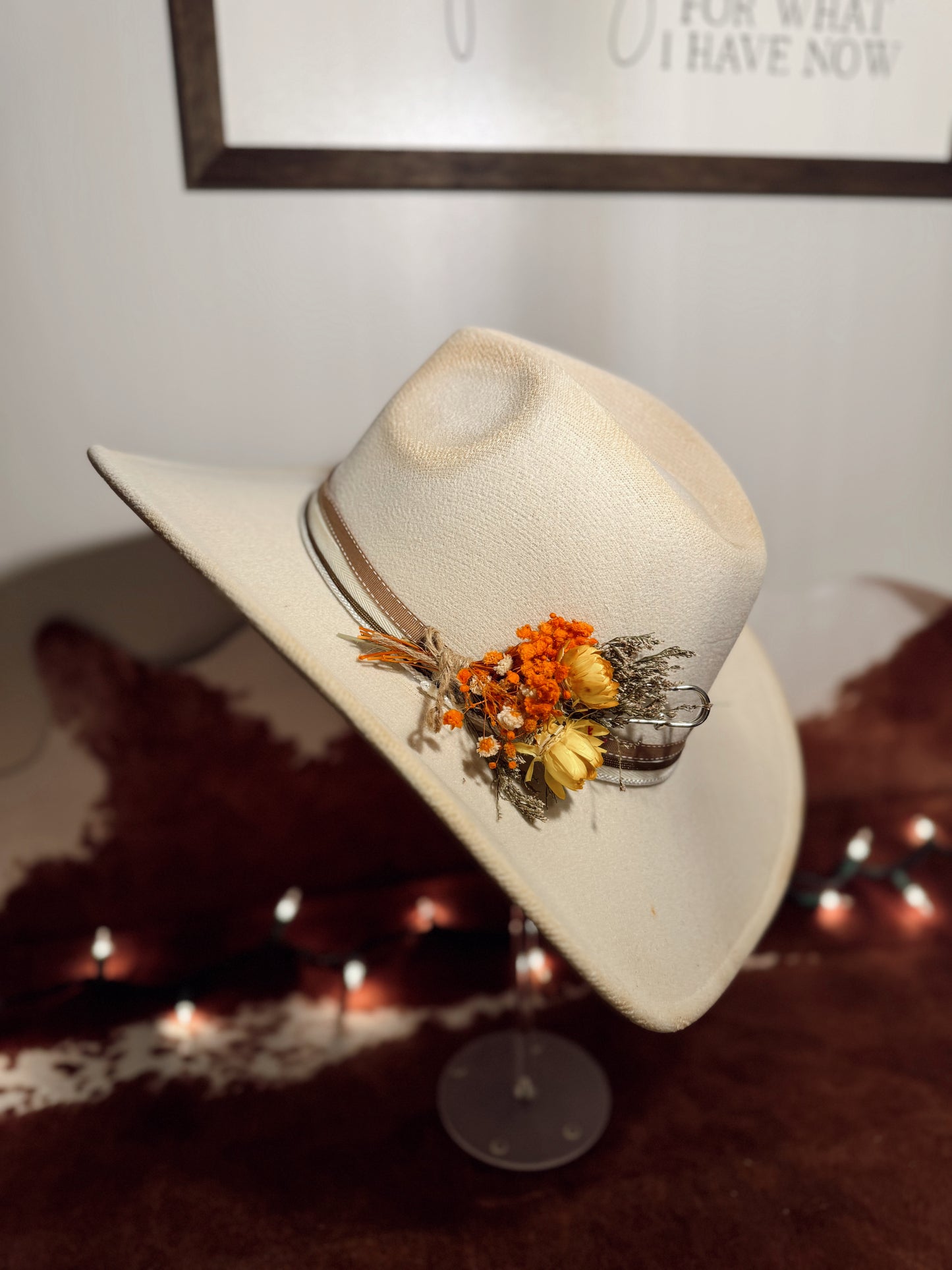 Autumn Flowers Cattle Hat